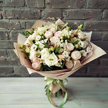 Букет цветов из:  Альстромерии, Розы и Хризантемы в Шебалино