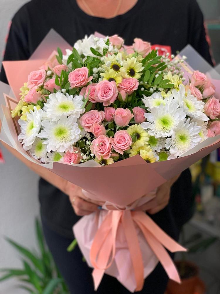 Букет цветов из: Розы и Хризантемы в Шебалино