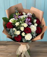 Букет цветов из:  Розы и Альстромерии в Шебалино