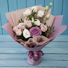 Букет цветов из:  Розы и Лизиантусы в Шебалино