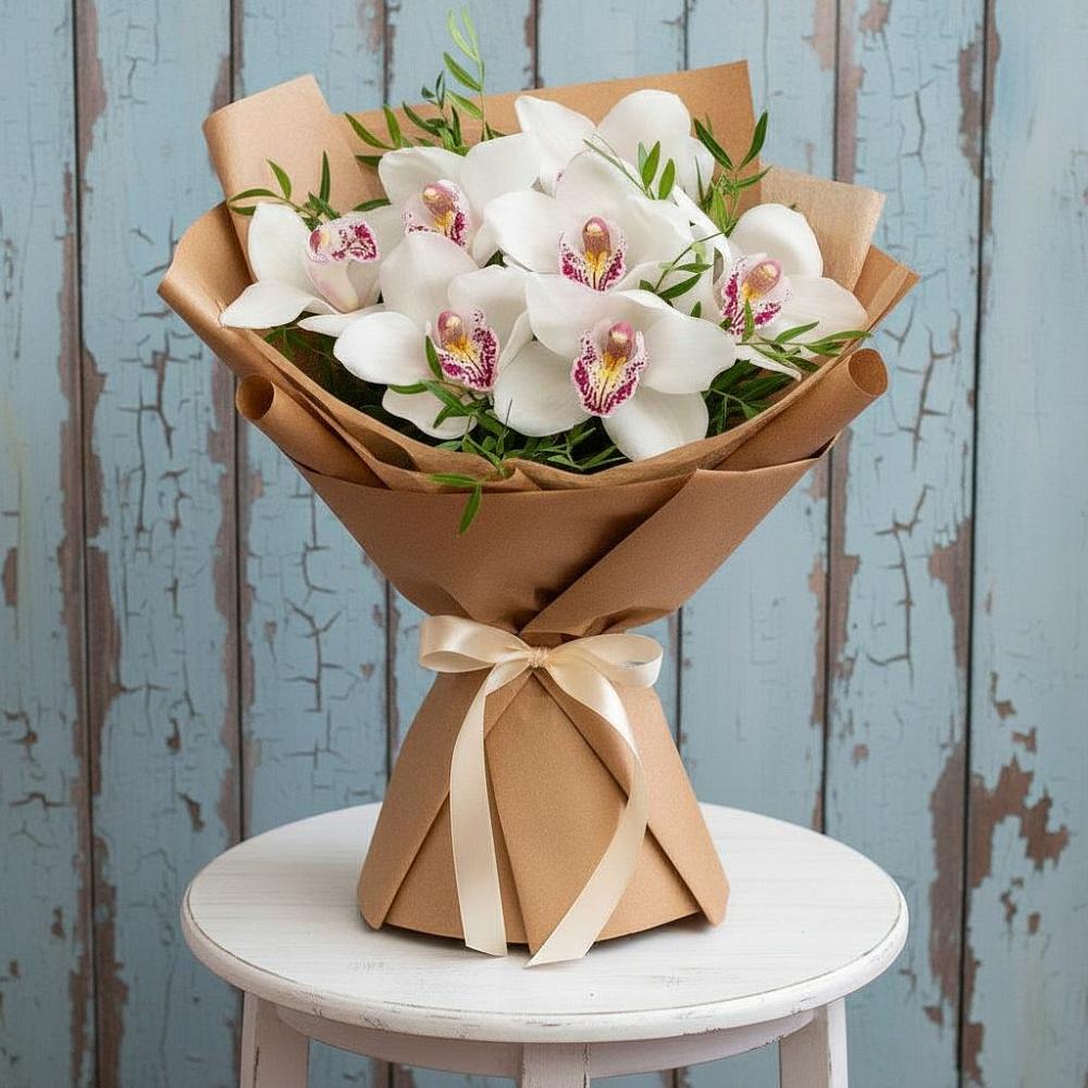 Букет цветов из: Орхидеи и Розы в Шебалино