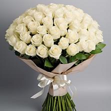 Букет 101 беля роза Белоснежка в Шебалино