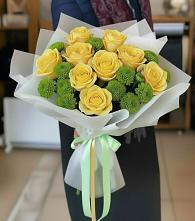 Букет цветов из:  Хризантемы и Розы в Шебалино