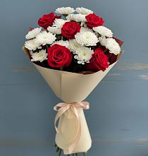 Букет цветов из:  Розы и Хризантемы в Шебалино