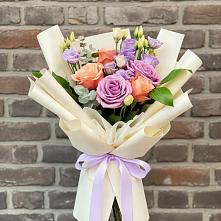 Букет цветов из:  Лизиантусы и Розы #REPLACE_PRED# Шебалино