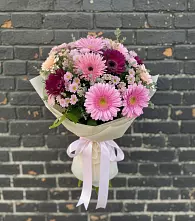 Букет цветов из:  Герберы и Хризантемы #REPLACE_PRED# Шебалино