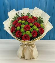 Букет цветов из:  Розы и Хризантемы в Шебалино