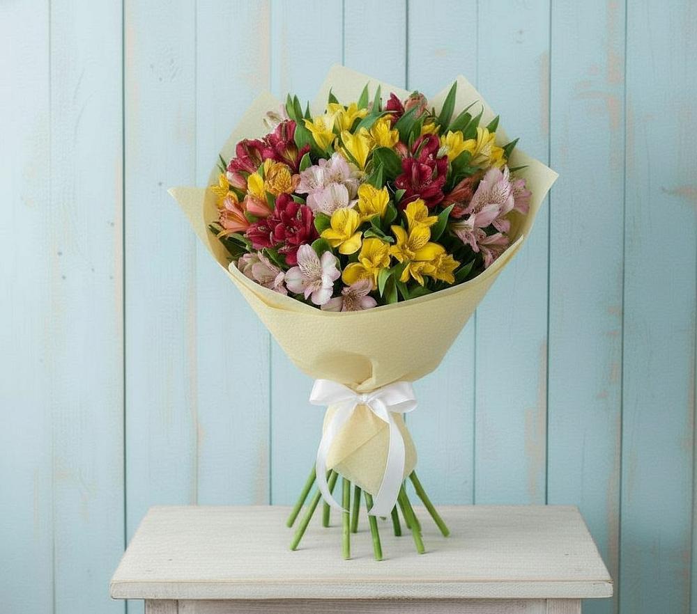 Букет цветов из: Альстромерии в Шебалино