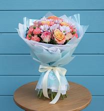 Букет цветов из:  Хризантемы и Розы в Шебалино