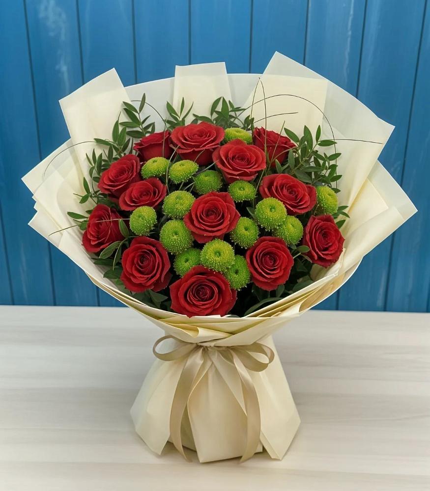 Букет цветов из: Розы и Хризантемы в Шебалино