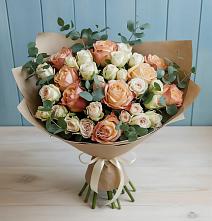 Букет цветов из:  Альстромерии и Розы #REPLACE_PRED# Шебалино