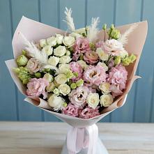 Букет цветов из:  Альстромерии и Розы в Шебалино